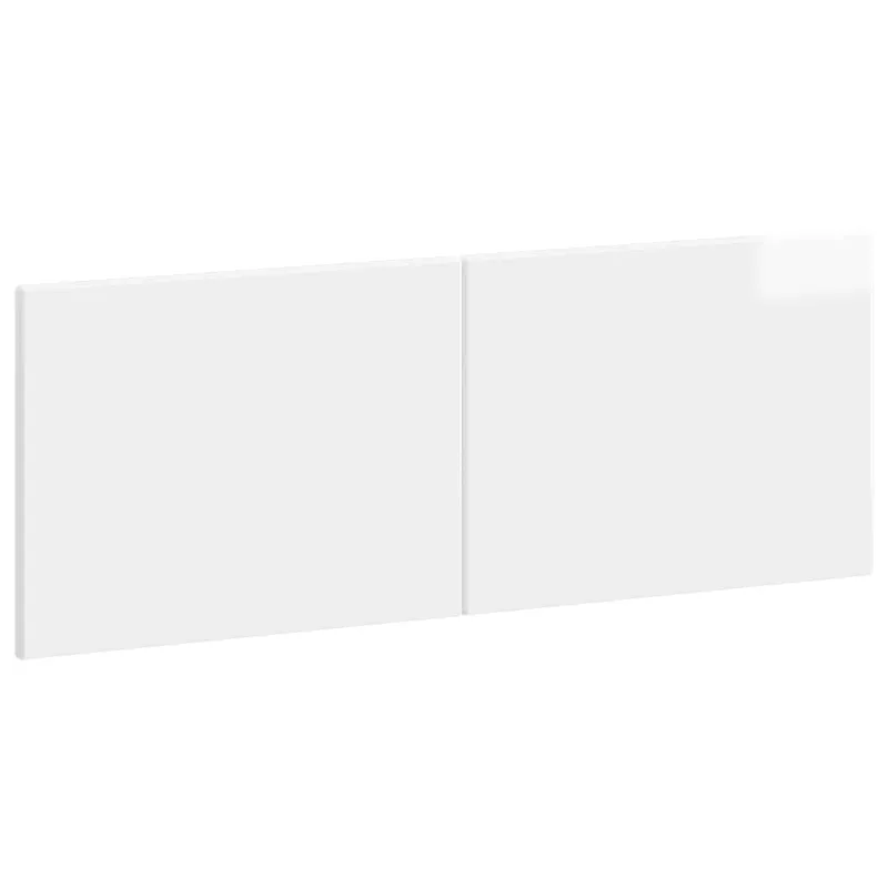 Tête de lit murale BREDA Blanc brillant Bois d'ingénierie