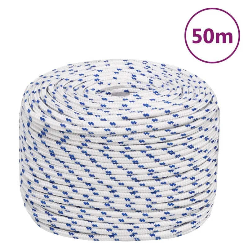 Bootsseil bianco 8 mm 50 m Polypropylen
