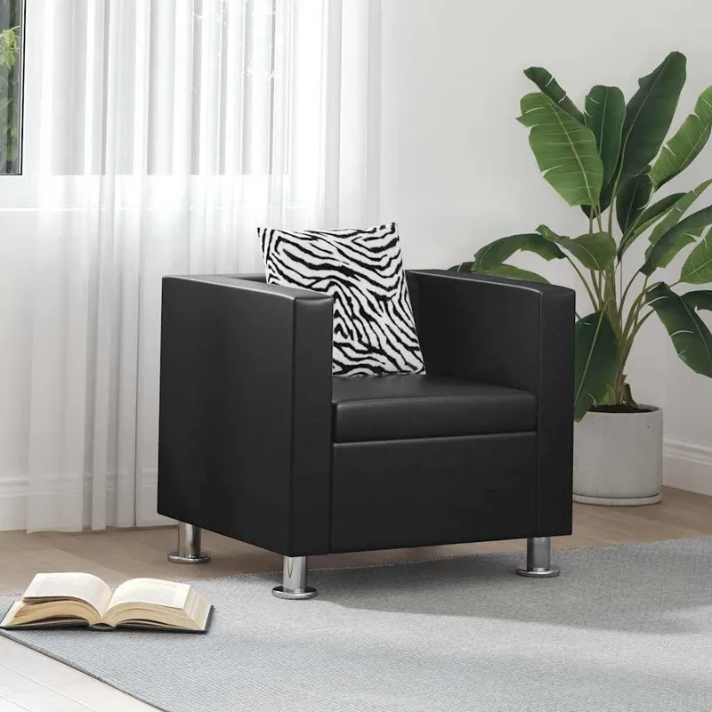 Sessel nero Kunstleder