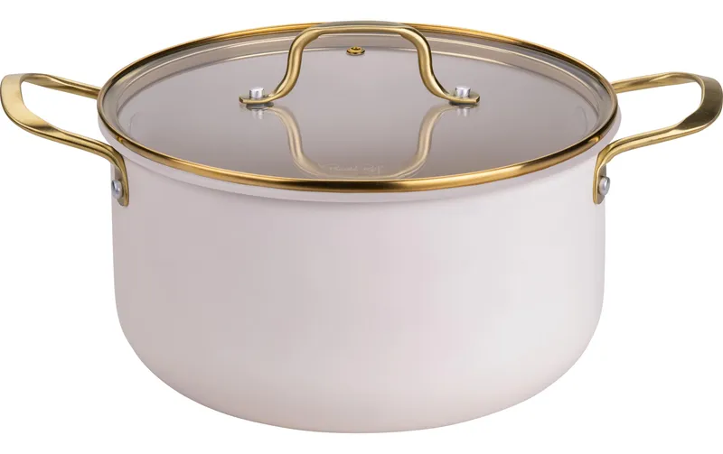 Fackelmann Kochtopf Signature 24 cm, Beige / Gold