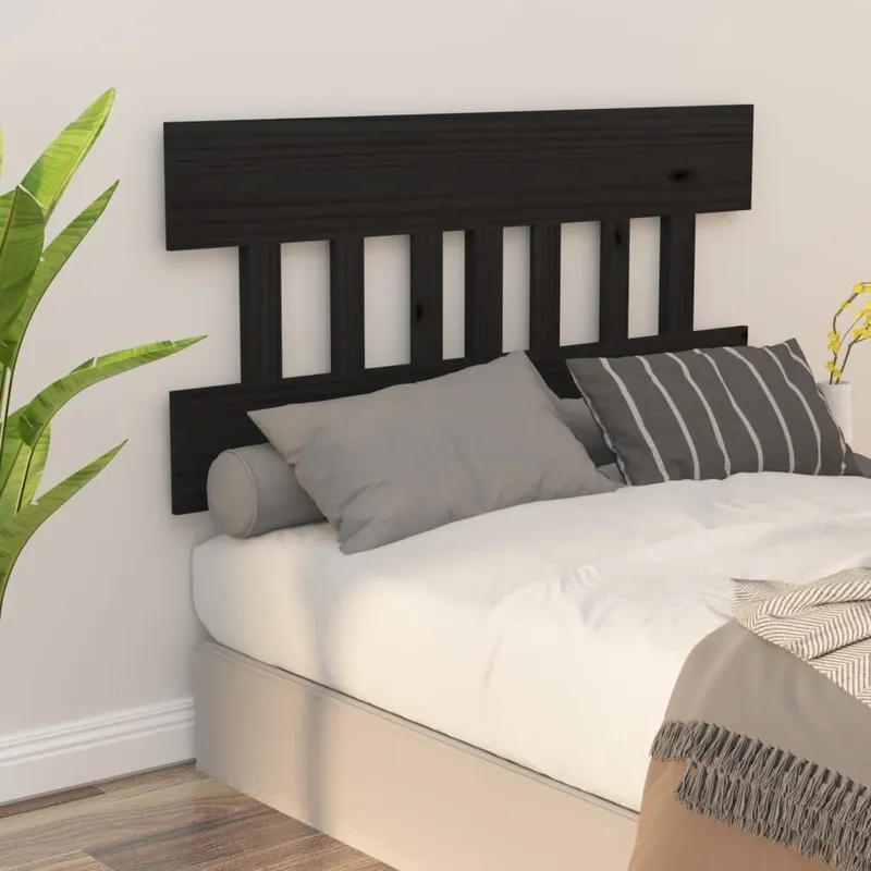 Kopfteil nero 163,5x3x81 cm legno massiccio pino