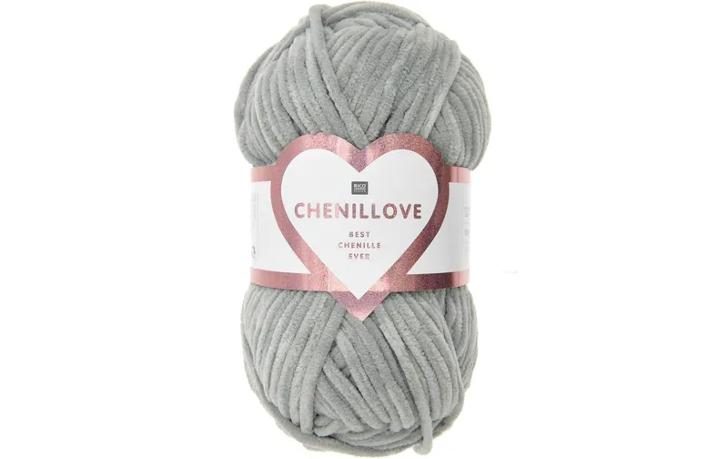 Rico Design Wolle Chenillove 100 g, grigio