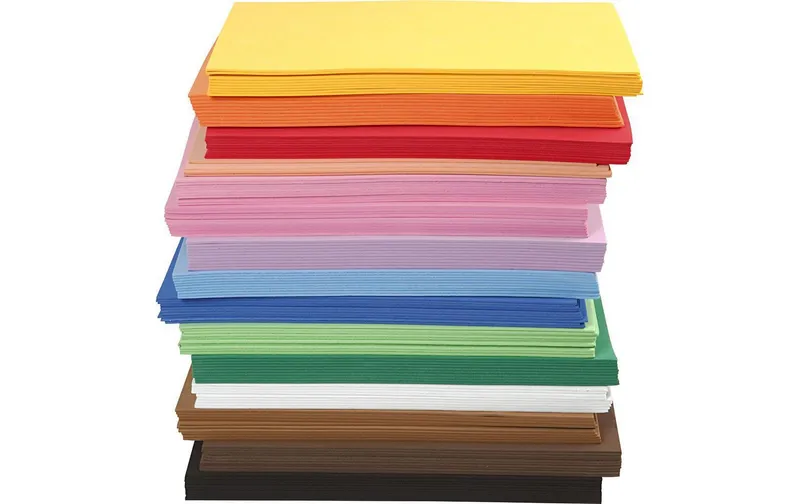 Creativ Company Moosgummi-Set 150 pièces, multicolore