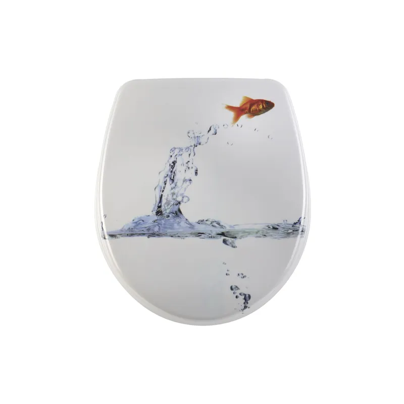 diaqua® Toilettensitz Nice Jumping fish Absenkautomatik, blanc