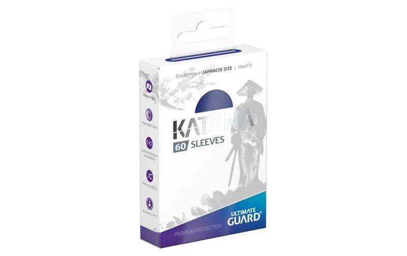Ultimate Guard Kartenhülle Katana Sleeves Japanische Grösse blu 60