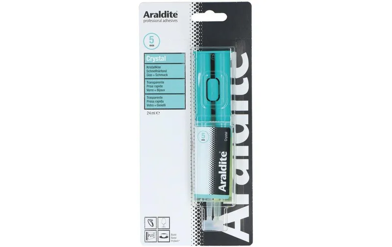 Araldite Zweikomponentenkleber Crystal 24 ml, trasparente