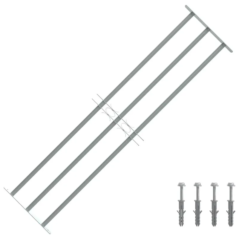 Grille réglable de sécurité de fenêtres et 3 barres 1000-1500mm