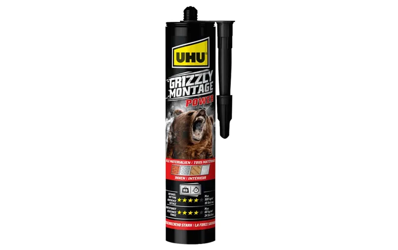 UHU Montagekleber Grizzly Power 370 g, white