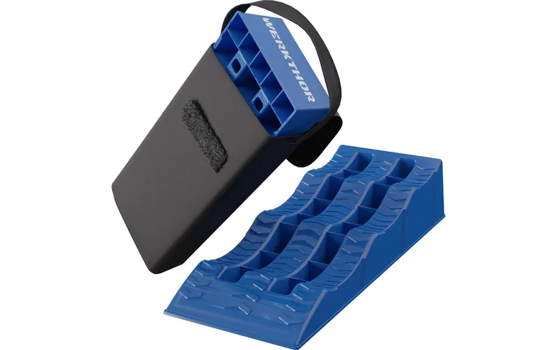 Werkthor Flache Auffahrkeile 2er Set, Blau