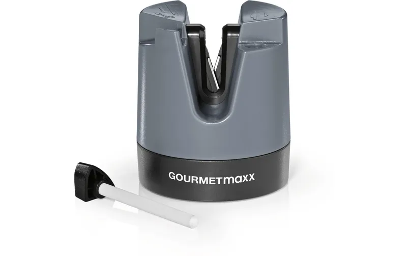 GOURMETmaxx Messerschärfer 6.4 cm, anthracite/black