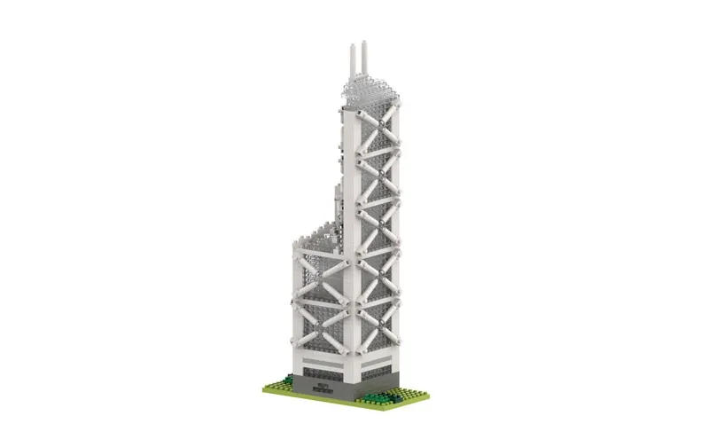 BRIXIES Bausteinmodell Bank of China aus 973 Bausteinen