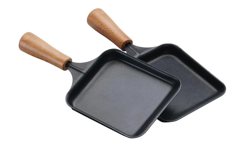 TTM Raclette-Pfännchen mit Holzgriff, 2 pezzi