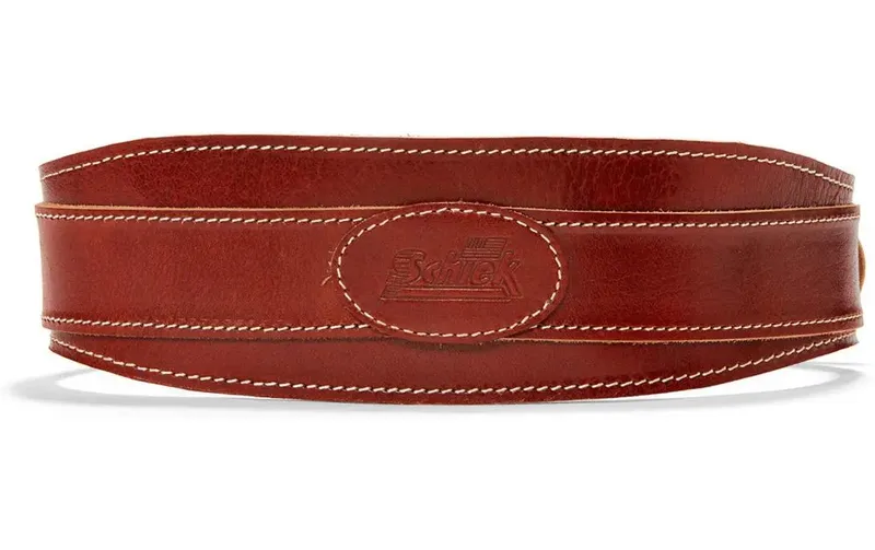 Schiek Sports Leather Lifting Belt, Braun XL