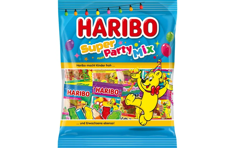 Haribo Gummibonbons Super Party Mix Beutel 1000 g