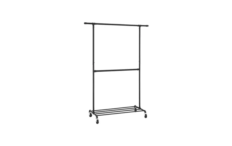 Songmics Garderobenständer 130 x 49 x 198 cm nero