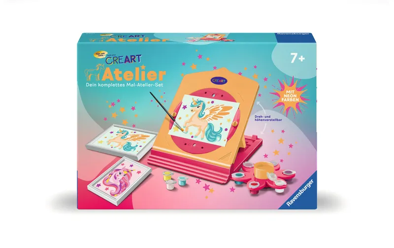 Ravensburger Malen nach Zahlen CreArt – Neon Atelier Einhorn