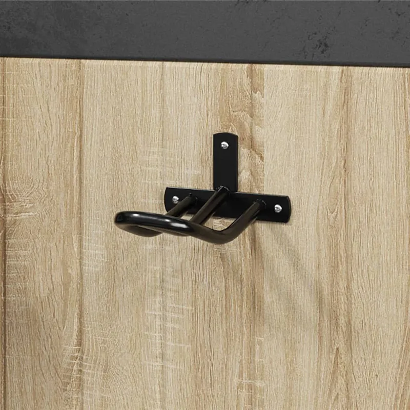 Trensenhalter Wandmontage nero Eisen
