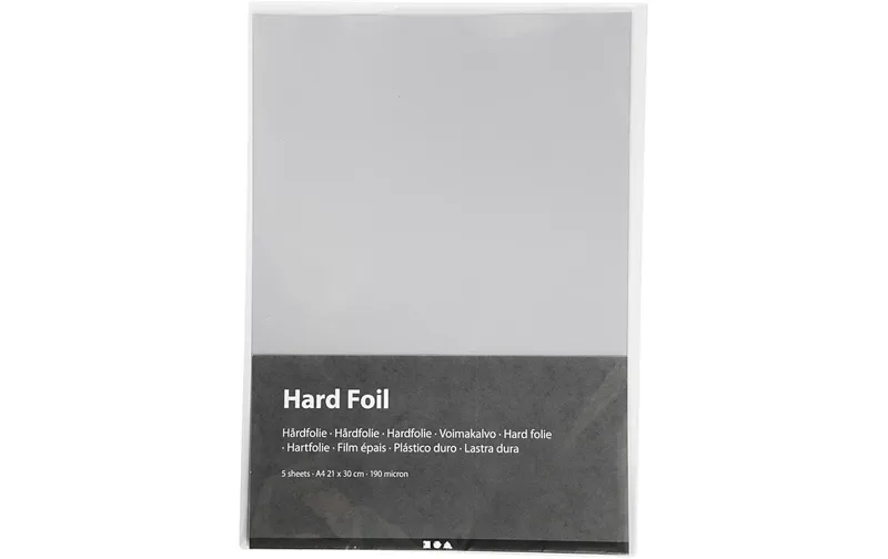 Creativ Company Bastelpapier A4, 5 Blatt, transparent