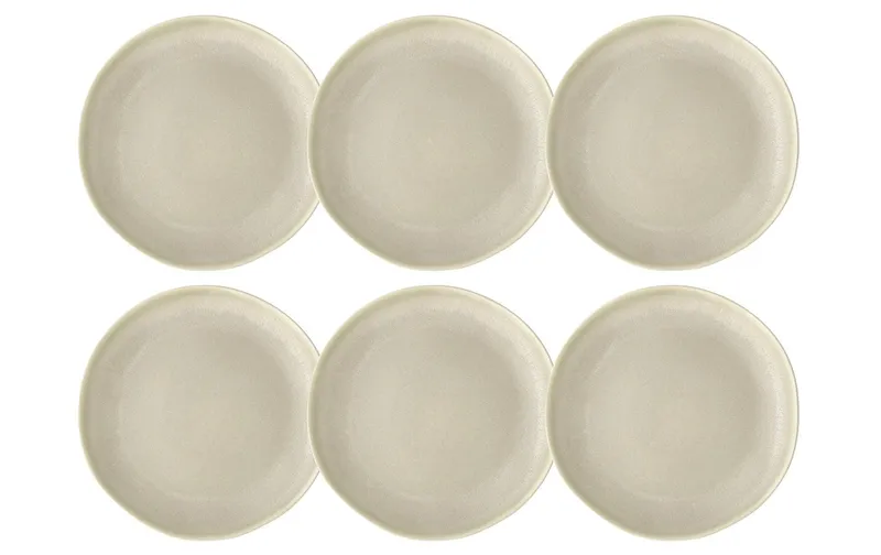 Villa Collection Frühstücks- & Dessertteller Shoku Ø 20 cm, 6 pièces, Beige