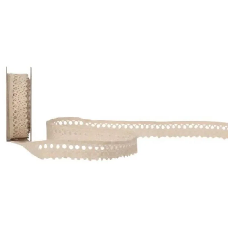 Spyk Spitzenband Cubino Spitzen 14 mm x 2 m, Beige