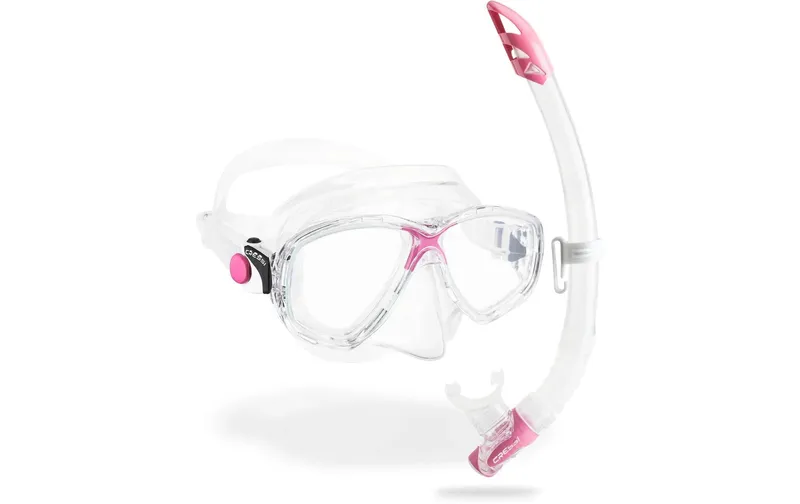 CRESSI Marea + Gamma Schnorchel Combo Klar/Pink