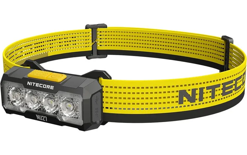 Nitecore Stirnlampe NU27 600 Lumen Schwarz/Gelb
