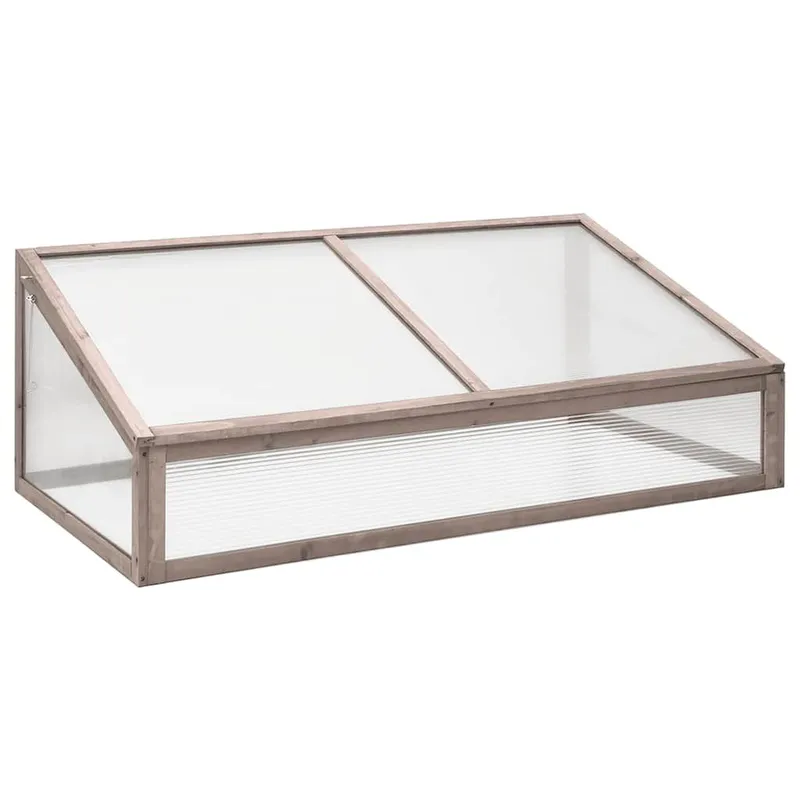 Gewächshaus grigio 110x56x39 cm Tannenholz