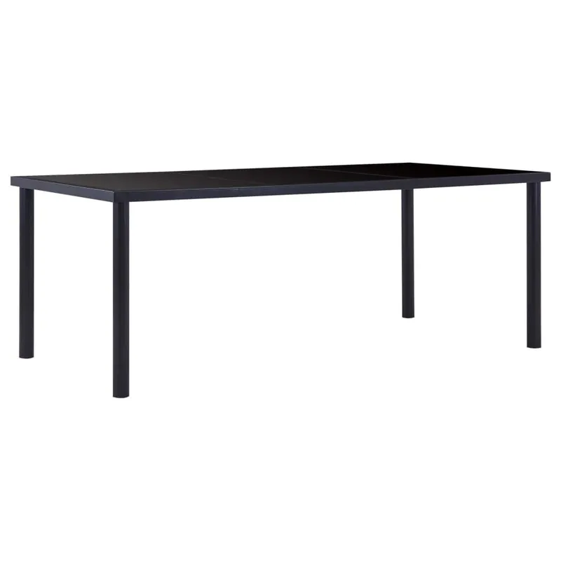 Esstisch nero 200 x 100 x 75 cm Hartglas