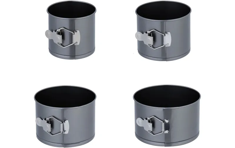 relaxdays Springform 12 cm/14 cm/16 cm/18 cm, anthracite