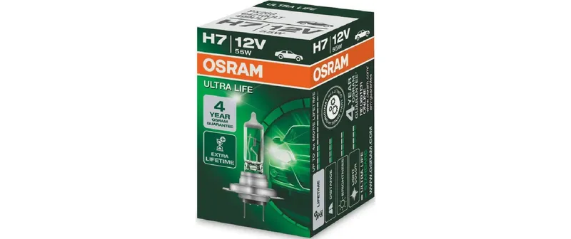OSRAM Glühlampe H7 ULTRA LIFE 12V 55W PX26d PKW