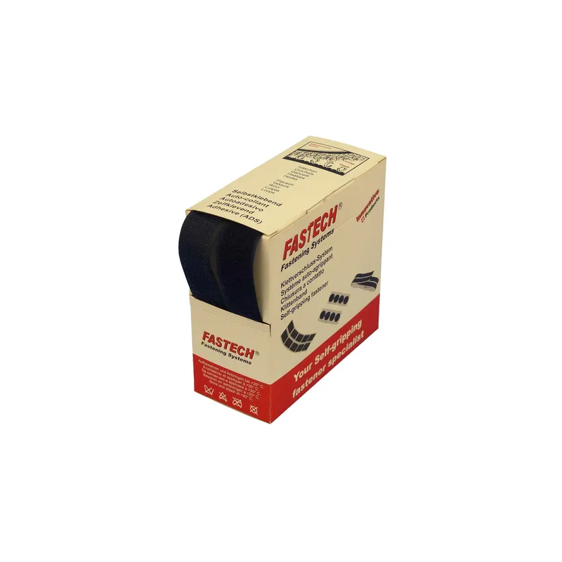FASTECH Klettband-Box Navy bleu