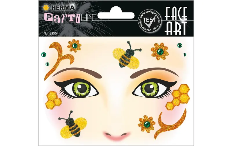 Herma Stickers Face Art Honey Bee, 1 pièces