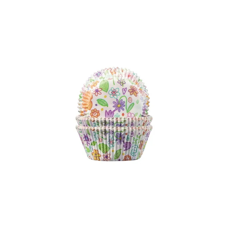 Demmler Muffin Backform Blumenwiese 60 pièces