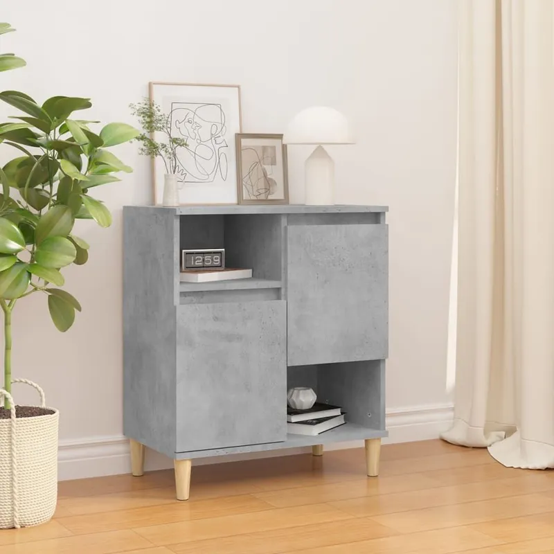 Sideboard Betongrau 60x35x70 cm derivato del legno
