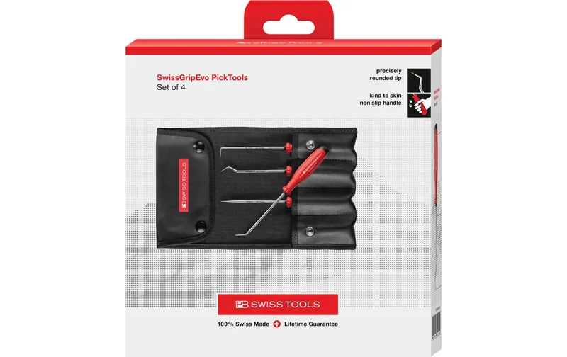 PB Swiss Tools PickTool Set PB 38681.CBB rot 4-teilig