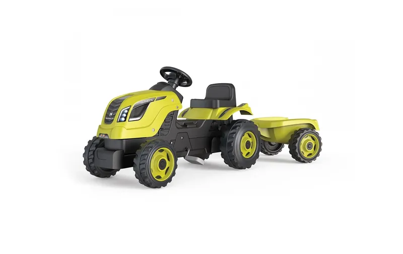 Smoby Traktor Farmer XL mit Anhänger green