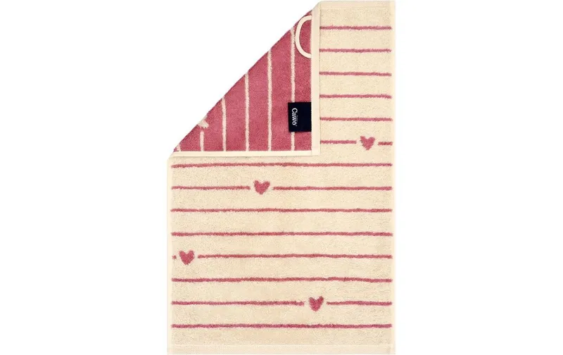 Cawö Gästetuch Heart Beats 30 x 50 cm, Pink