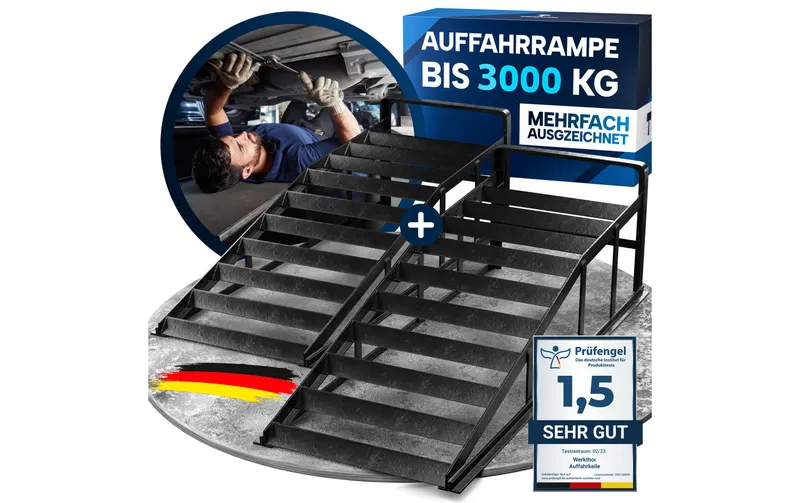 Werkthor Auffahrrampe Metall-Set für die Automobilindustrie 3000 kg