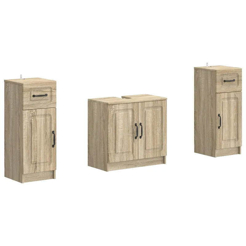 2-teiliges Badezimmer Schrank Set UTRECHT Sonoma-Eiche
