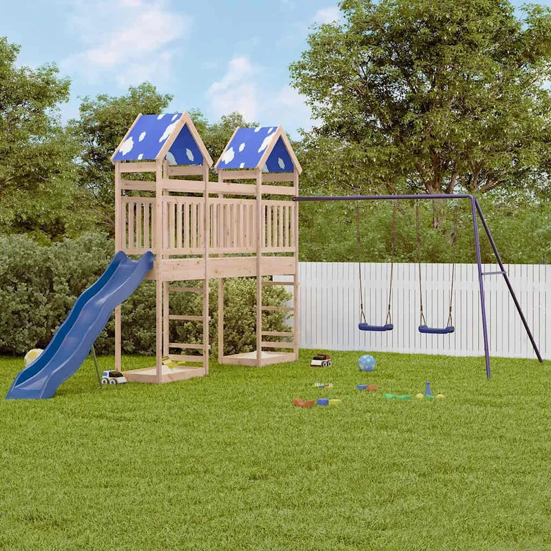 Spielturm solid pine wood