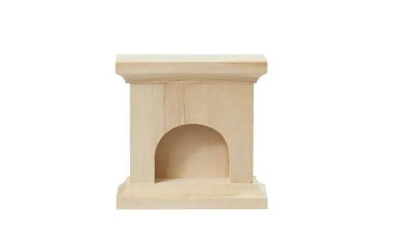 HobbyFun Mini-Möbel Kamin 6.5 x 6.7 x 2.2 cm, naturale