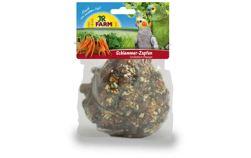 JR Farm Schlemmer-Zapfen pour Grosssittiche & Papageien, 195 g