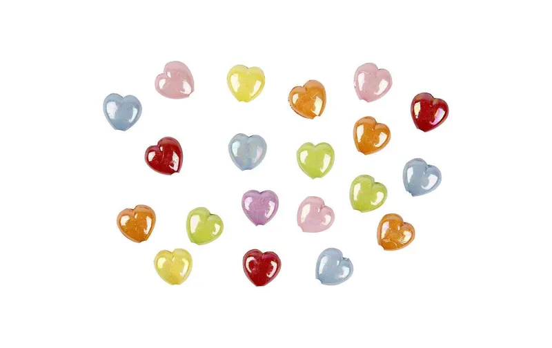 Creativ Company Kunsttissuperlen 25 mm x 15 mm Herzen