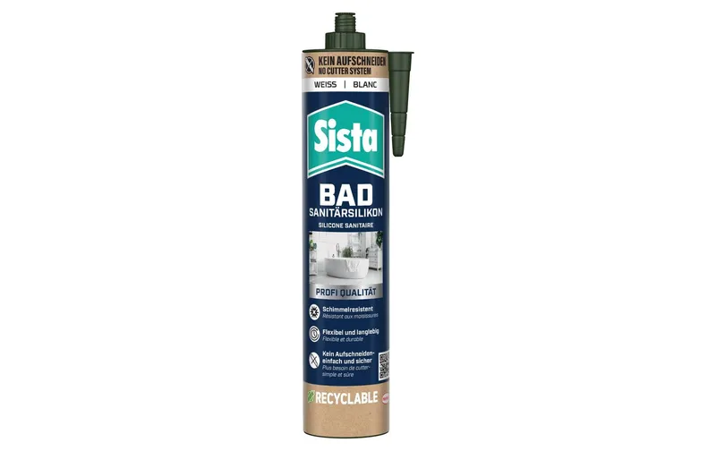 Sista Bad Sanitärsilikon 280 ml, Weiss