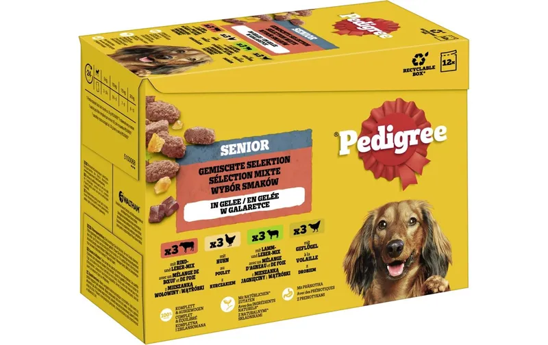 Pedigree Nassfutter Senior in Gelee, 12 x 100 g