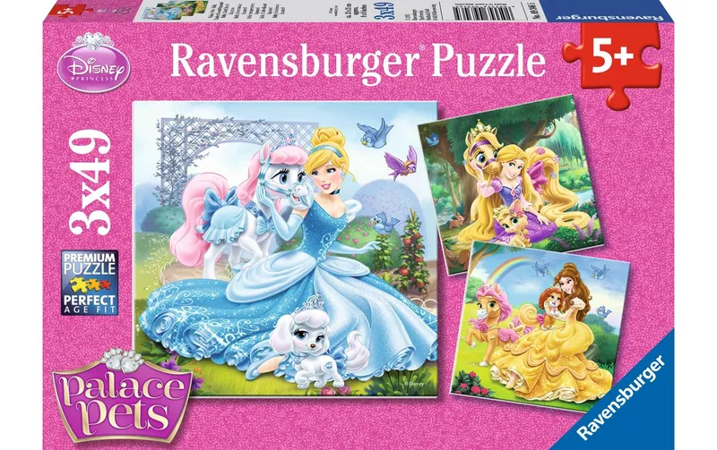Ravensburger Belle + Cinderella + Rapunzel 3 x 49 Teile