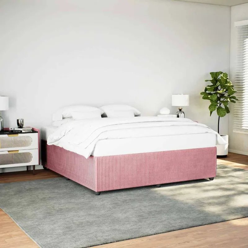 Bettgestell Rosa 200x200 cm Samt