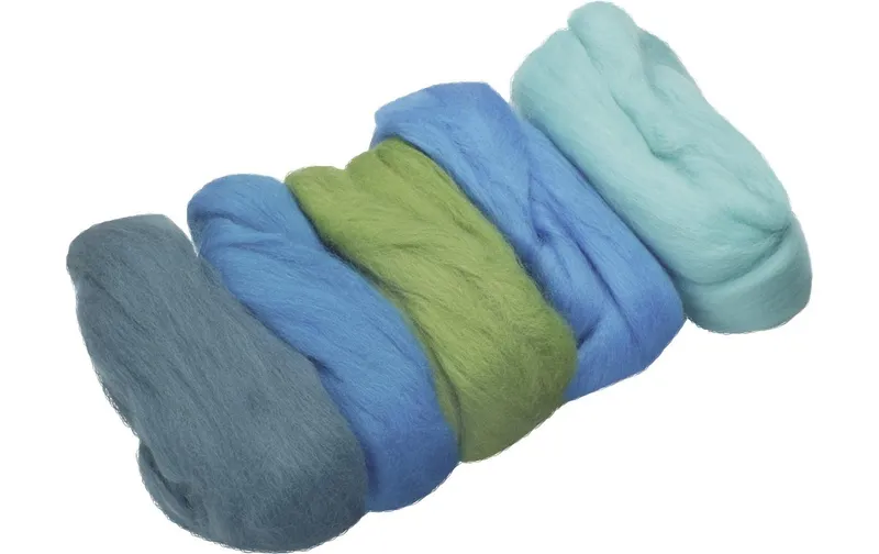 Heyda Laine feutrée Mélange Mérinos 50 g, Turquoise