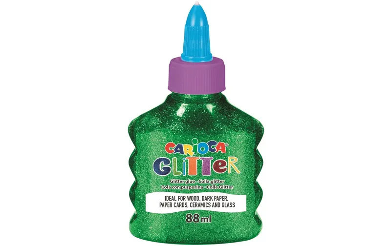 Carioca Bastelkleber Glitter Glue Spark 88 ml, vert