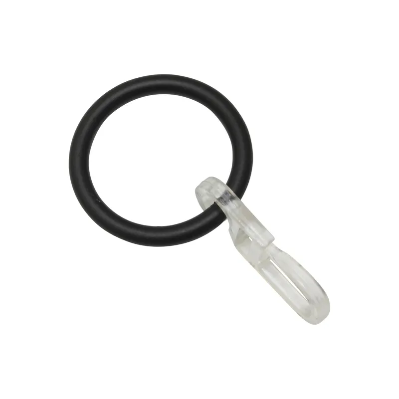 Gardinia Vorhangring Kos 6-er Verpackung nero-matt
